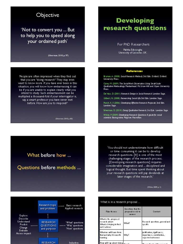 Crafting Effective Research Questions | PDF | Qualitative Research ...