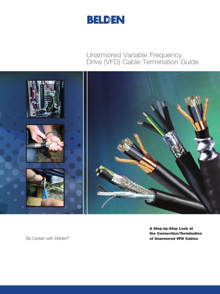 VFD Cable Termination Guide | PDF | Cable | Electrical Connector