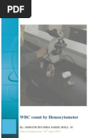 WBC cell count lab diagnostics