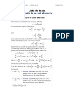 Circuite de Curent Alternativ - Lista de Texte