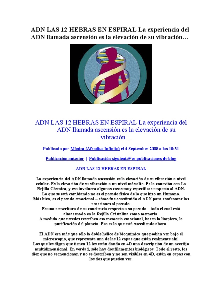 Activación de las 12 Hebras del ADN | PDF | Filosofía