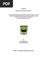 Penelitian Tindakan Kelas Bahasa Inggris (Writing ) SMAN 