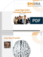 Jung Type Index Personal Preference Profile