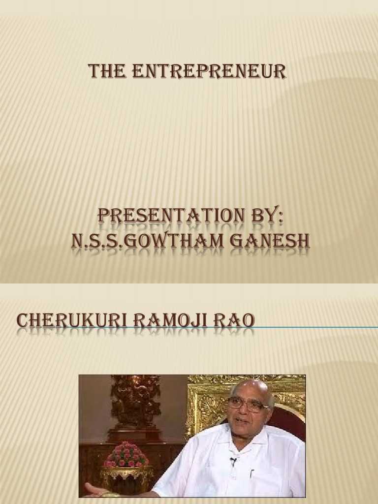 Ramoji Rao: Media Tycoon Overview | PDF | Business