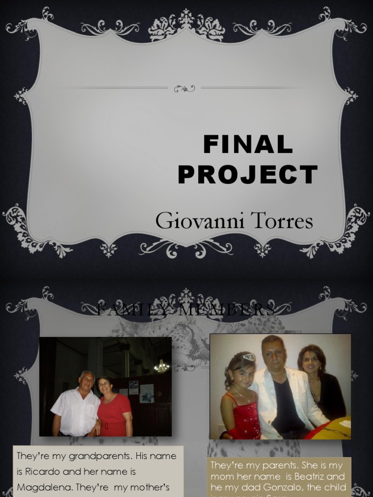 Giovanni Torres: Family and Daily Routine | PDF | Art | Wellness