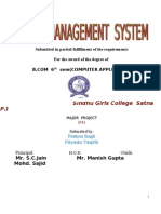 Submitted in Partial Fulfillment of The Requirements For The Award of The Degree of Sem (Computer Application)