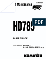 Manual de operación y mantencion en Ingles HD785