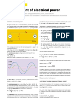 Measurement of Electrical Power