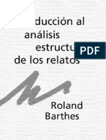 BARTHES ROLAND - Introduccion Al Analisis Estructural de Los Relatos