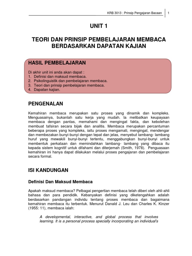 Unit 1 Teori Dan Prinsip Pdf