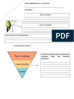 GUÍA DE APRENDIZAJE #2 La Noticia