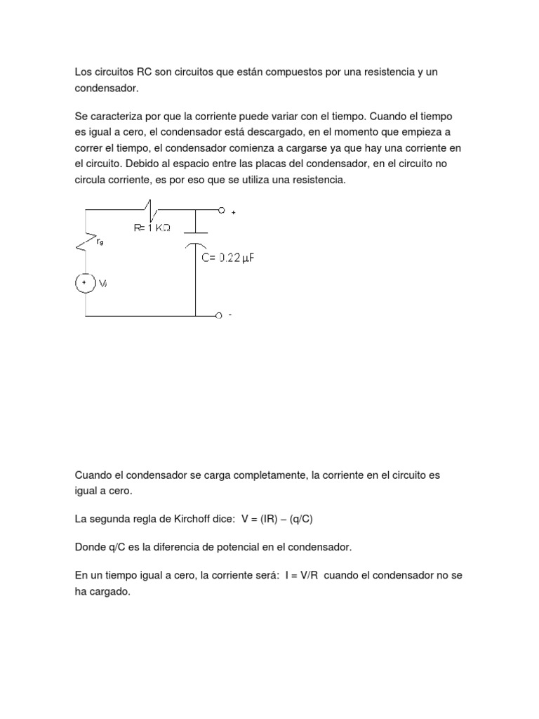 Circuito RC | PDF