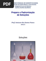 AULA - Preparo de Soluções