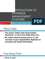 Introduction To Database Management SYSTEM