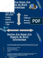 Cahier Des Charges Pour La Gestion D'un Rayon D'un Magasin de Micro Informatique.