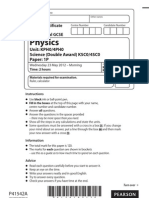 Edexcel IGCSE May 2012 Physics Paper-1