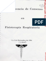 Conferencia Consenso Lyon 1994 - Fisioterapia Respiratoria
