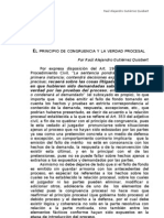 El Principio de Congruencia y Verdad Procesal