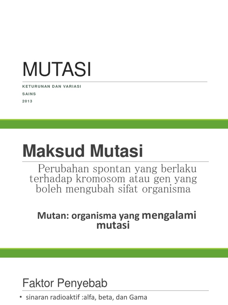 MUTASI | PDF