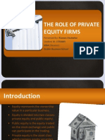 The Role of Private Equity Firms - Rizwan