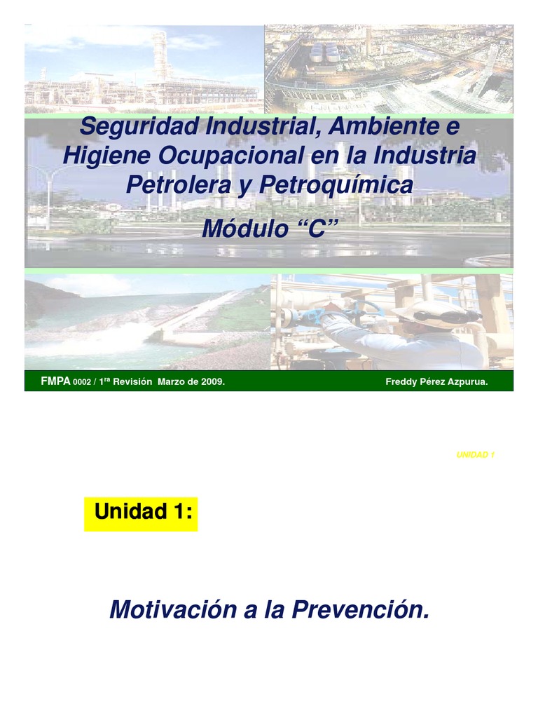 Seguridad Industrial en la Industria Petrolera | PDF | Contaminación ...