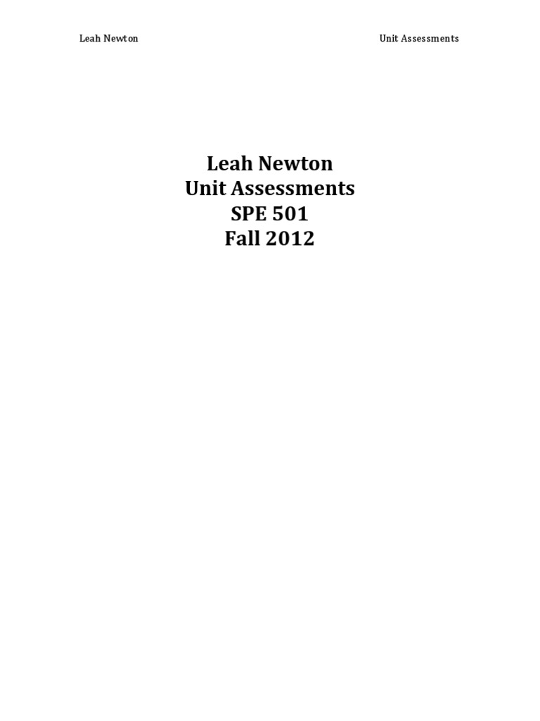 Unit Plan Template | PDF