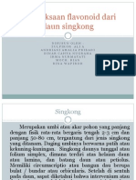 Pemeriksaan Flavonoid Dari Daun Singkong