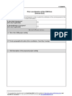 Prior Consideration of The CDM Form (Version 02.0)