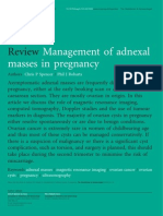 Adnexal Masses in Pregnancy