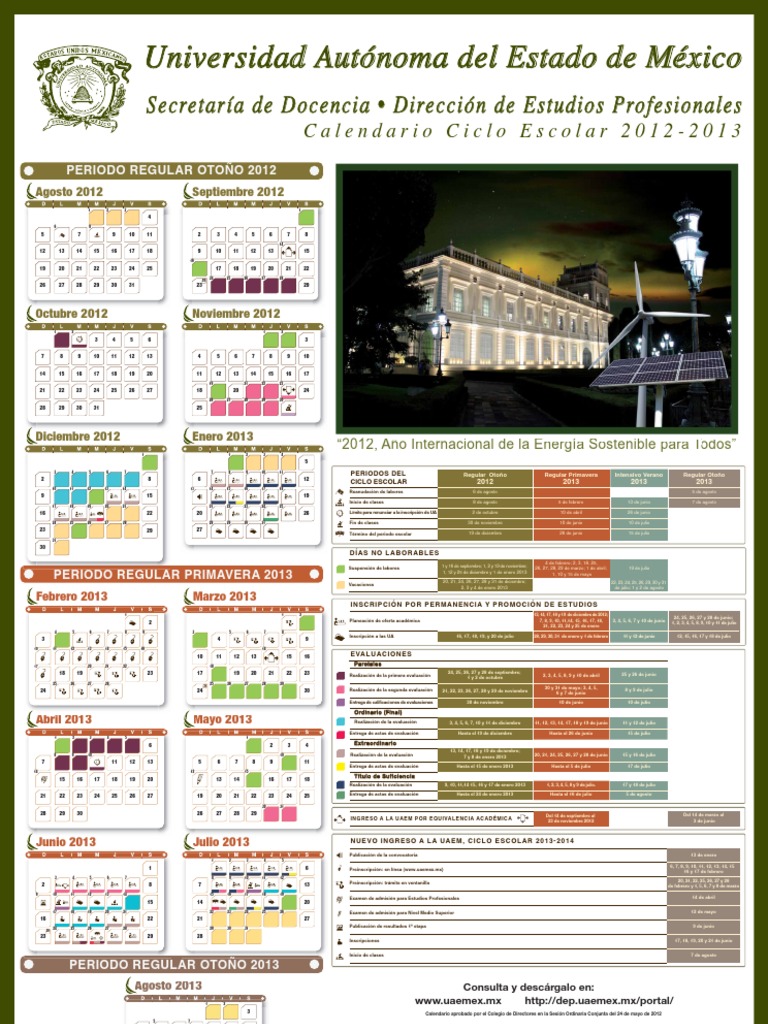 Calendario 2025 UAEmex A Comprehensive Guide Editable Calendar