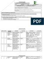 Ciencias Naturales Planificacion Mensual 8º Octubre 2012