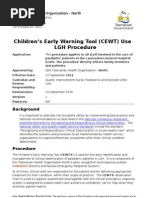 Children's Early Warning Tool