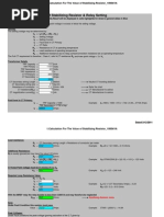 Calculation For The Value of Stabilizing Resistor REF Setting