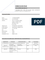 K.Anandharaman: Curriculum Vitae