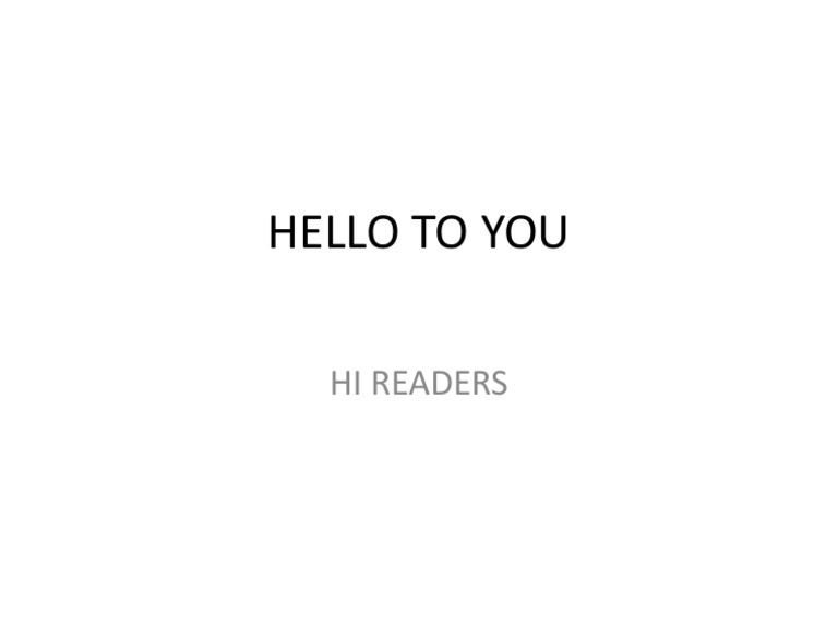 Hello | PDF | Religion & Spirituality