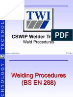 Welding Procedure Specification