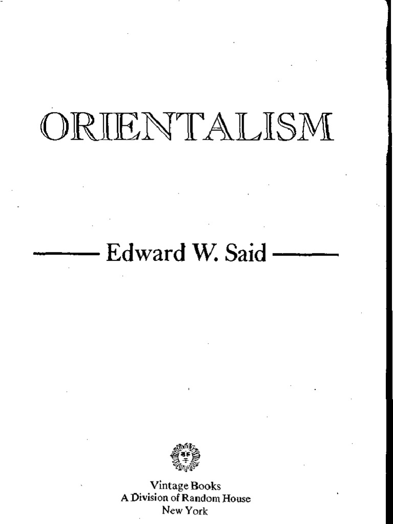 Edward Said Orientalism