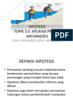 Kemahiran Saintifik (Hipotesis)