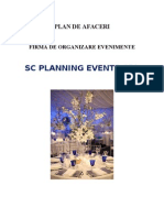 Plan de Afaceri - Firma de Organizare Evenimente SC Planning Events SRL