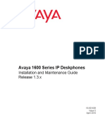 Avaya 1600 Series IP Phones Installation and Maintenance Guide