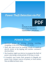 Power Theft Detection Via PLC: By, Shashanka B (1RV08EE047) Ravi S Gokavi (1RV08EE041) Chandrashekar C (1RV07EE016)