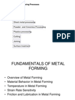 Casting Forming Sheet Metal Processing Powder-And Ceramics Processing Plastics Processing