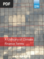 A Glossary of Climate Finance Terms