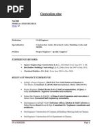 Download QA - QC CV by prasath_subramanian SN137160693 doc pdf