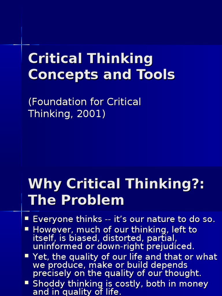 Critical thinking concept analysis picture