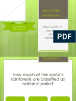 Rainforests Quiz Game - Yr 8 Sose