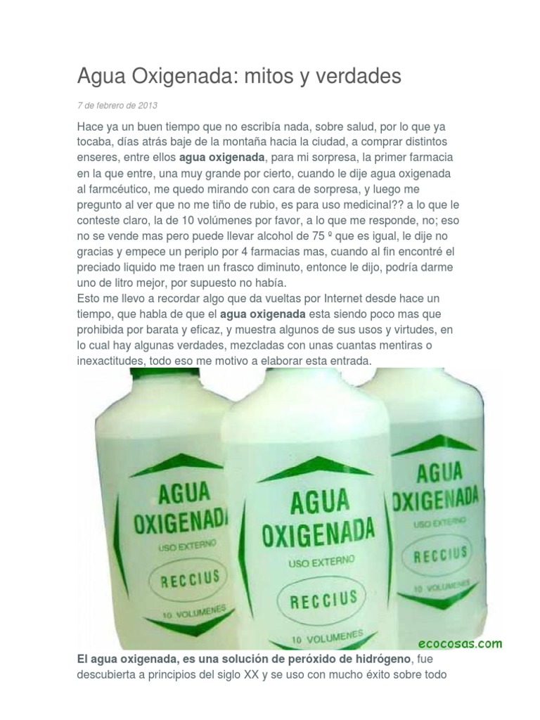 Agua Oxigenada