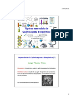 Bioquímica Introdução Aula 1 SLIDES PDF