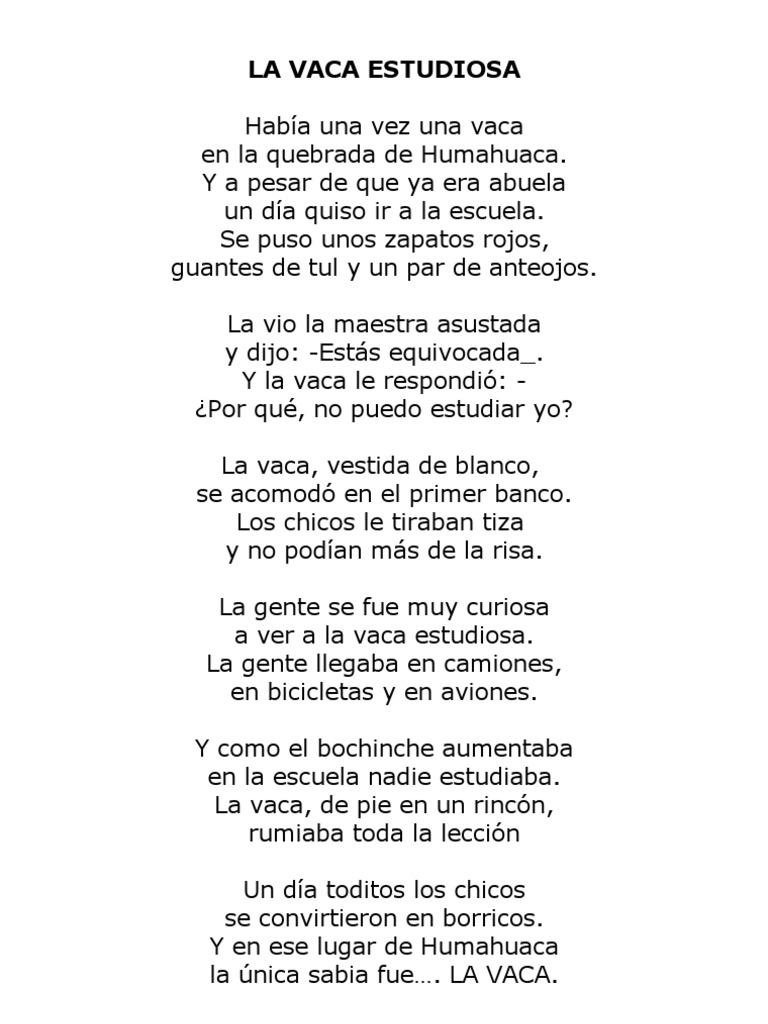 La Vaca Estudiosa Violencia