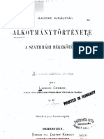 Ladányi Gedeon - A Magyar Királyság Alkotmánytörténete A Szathmári Békekötésig, 2. Kötet 1871.